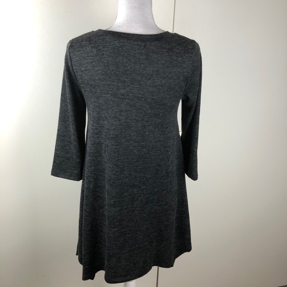SOPHIA + ZEKE TUNIC SWEATER ASYMMETRICAL HEM SZ M - Picture 4 of 6